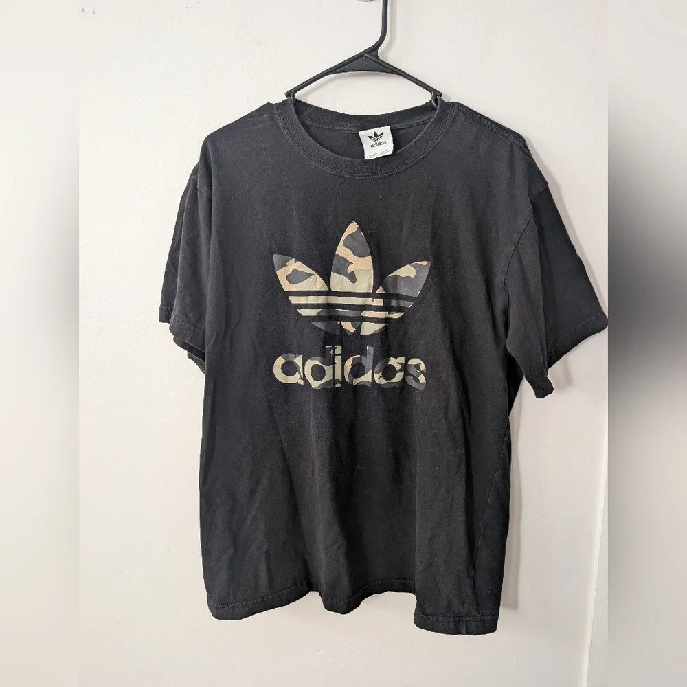 Adidas Men's Camo Logo Cotton‎ T-Shirt